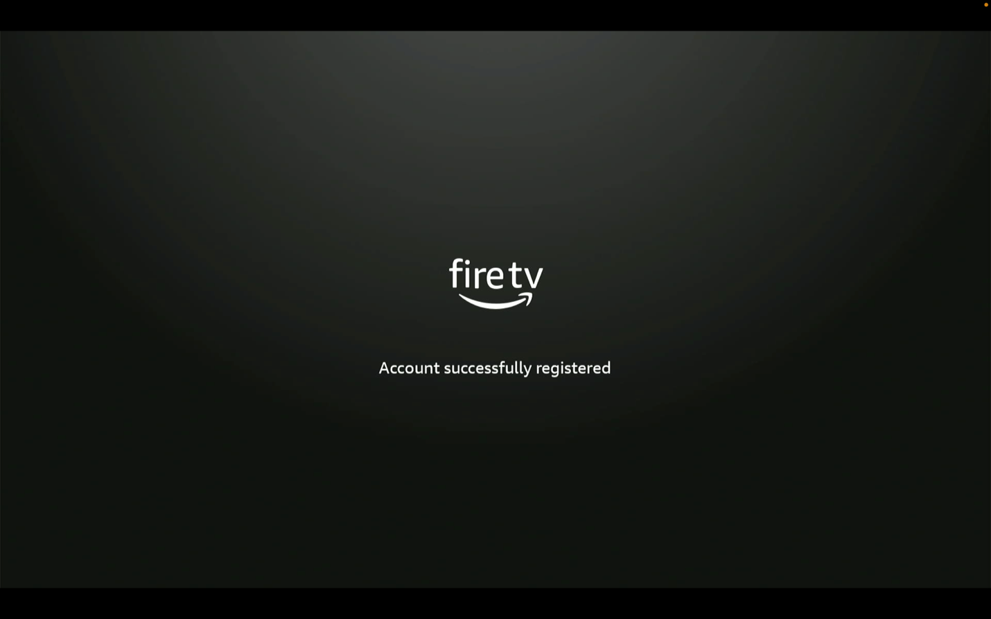 Continue after your account is set up