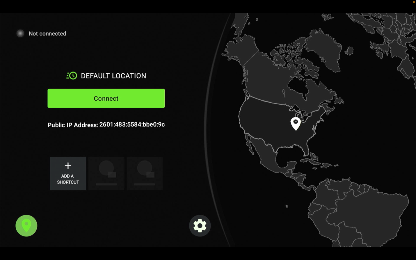 Choose the location icon