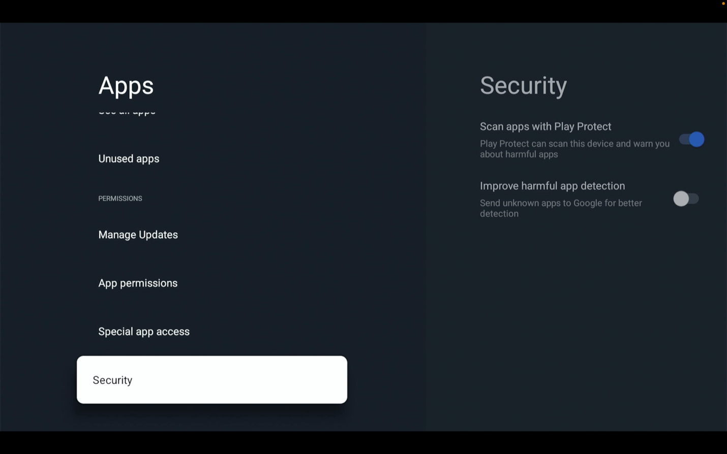 Disable 'Scan apps with Play Protect'