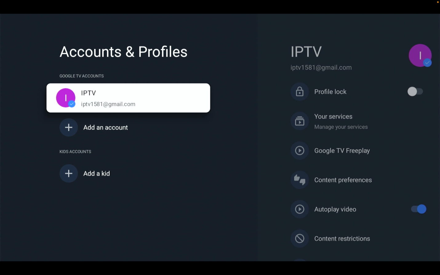 Select your profile